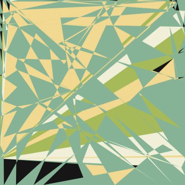 Geometrik soyutlama üretken sanat arkaplan çizimi