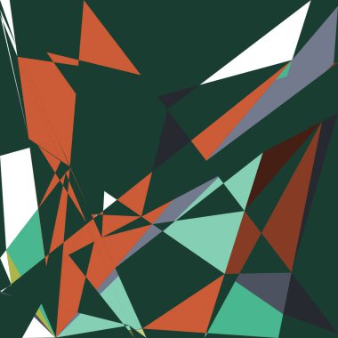 Geometrik soyutlama üretken sanat arkaplan çizimi