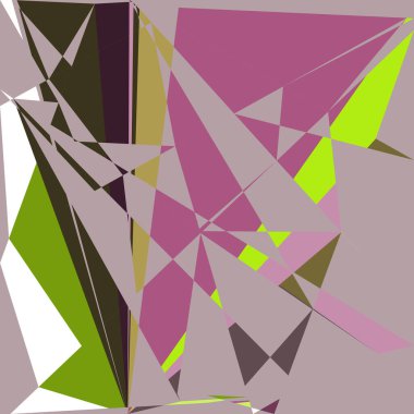 Geometrik soyutlama üretken sanat arkaplan çizimi