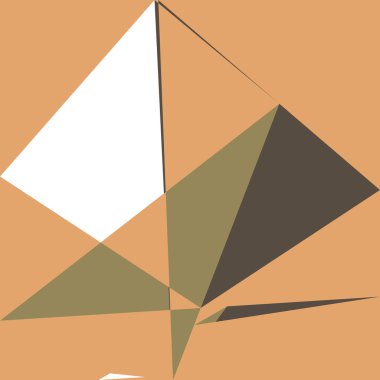 Geometrik soyutlama üretken sanat arkaplan çizimi