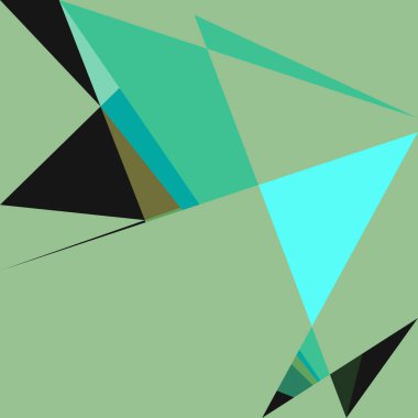 Geometrik soyutlama üretken sanat arkaplan çizimi