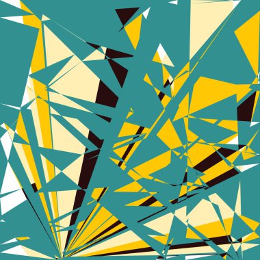 Geometrik soyutlama üretken sanat arkaplan çizimi