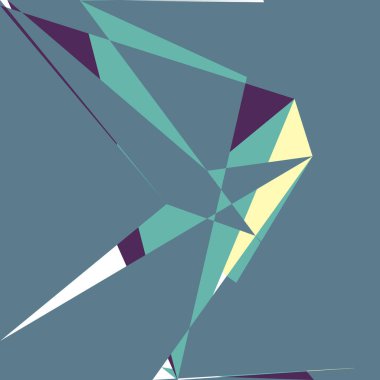 Geometrik soyutlama üretken sanat arkaplan çizimi