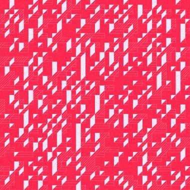 Edward Zajec 'in 1971' deki Il Cubo 'sunun uygulanması. Esasen 8 taştan oluşan bir Truchet fayans seti ve yerleştirme sanatı illüstrasyonu için kurallar