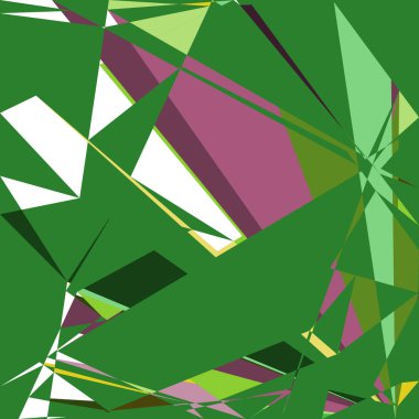 Geometrik soyutlama üretken sanat arkaplan çizimi