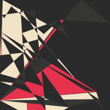 Geometrik soyutlama üretken sanat arkaplan çizimi