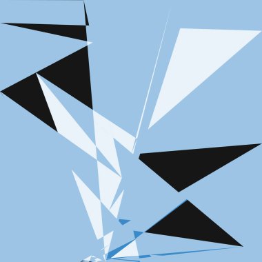 Geometrik soyutlama üretken sanat arkaplan çizimi