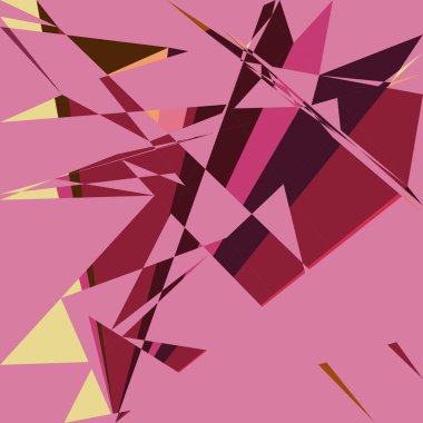 Geometrik soyutlama üretken sanat arkaplan çizimi