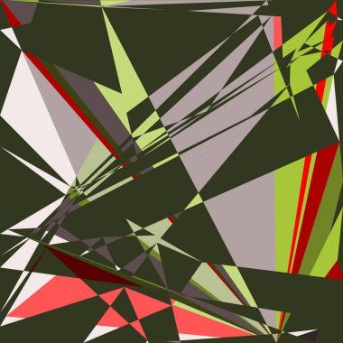 Geometrik soyutlama üretken sanat arkaplan çizimi