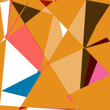 Geometrik soyutlama üretken sanat arkaplan çizimi