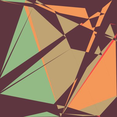 Geometrik soyutlama üretken sanat arkaplan çizimi