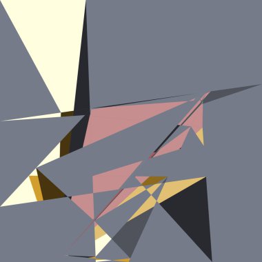 Geometrik soyutlama üretken sanat arkaplan çizimi