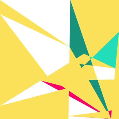 Geometrik soyutlama üretken sanat arkaplan çizimi