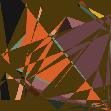 Geometrik soyutlama üretken sanat arkaplan çizimi