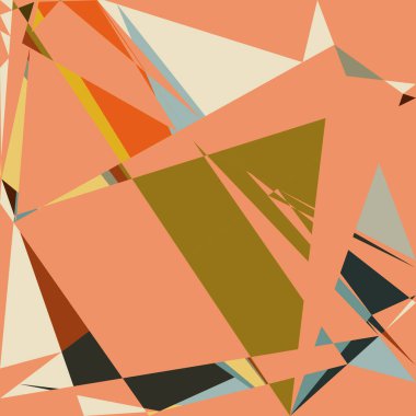 Geometrik soyutlama üretken sanat arkaplan çizimi