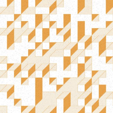 Edward Zajec 'in 1971' deki Il Cubo 'sunun uygulanması. Esasen 8 taştan oluşan bir Truchet fayans seti ve yerleştirme sanatı illüstrasyonu için kurallar