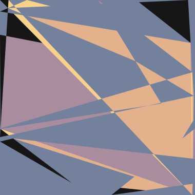 Geometrik soyutlama üretken sanat arkaplan çizimi