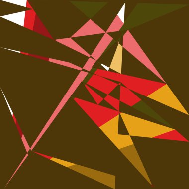 Geometrik soyutlama üretken sanat arkaplan çizimi