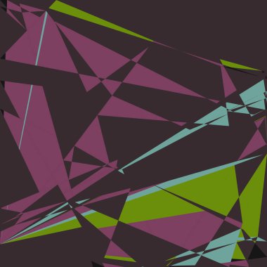 Geometrik soyutlama üretken sanat arkaplan çizimi