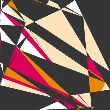 Geometrik soyutlama üretken sanat arkaplan çizimi