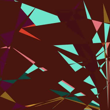 Geometrik soyutlama üretken sanat arkaplan çizimi