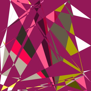 Geometrik soyutlama üretken sanat arkaplan çizimi