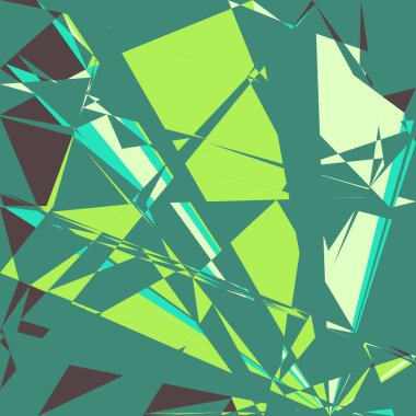 Geometrik soyutlama üretken sanat arkaplan çizimi