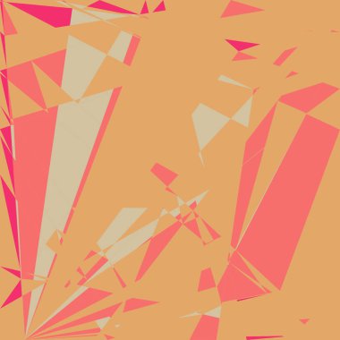 Geometrik soyutlama üretken sanat arkaplan çizimi