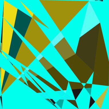 Geometrik soyutlama üretken sanat arkaplan çizimi