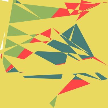 Geometrik soyutlama üretken sanat arkaplan çizimi