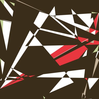 Geometrik soyutlama üretken sanat arkaplan çizimi