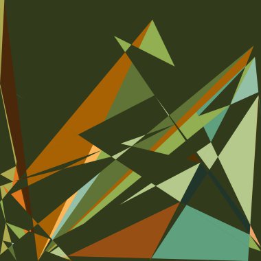 Geometrik soyutlama üretken sanat arkaplan çizimi