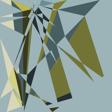 Geometrik soyutlama üretken sanat arkaplan çizimi