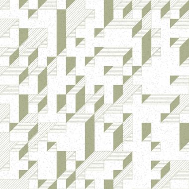 Edward Zajec 'in 1971' deki Il Cubo 'sunun uygulanması. Esasen 8 taştan oluşan bir Truchet fayans seti ve yerleştirme sanatı illüstrasyonu için kurallar