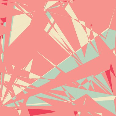 Geometrik soyutlama üretken sanat arkaplan çizimi