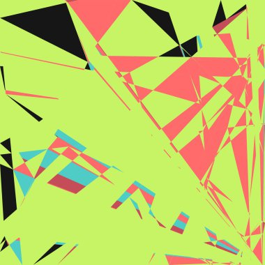 Geometrik soyutlama üretken sanat arkaplan çizimi