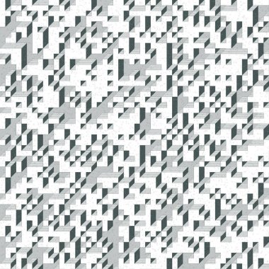 Edward Zajec 'in 1971' deki Il Cubo 'sunun uygulanması. Esasen 8 taştan oluşan bir Truchet fayans seti ve yerleştirme sanatı illüstrasyonu için kurallar