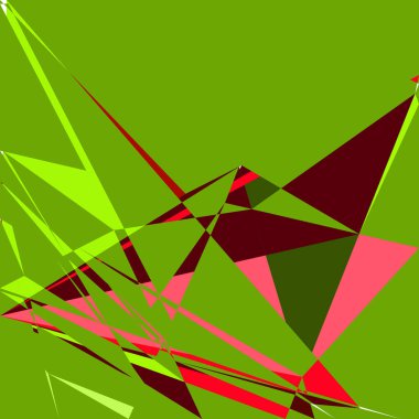 Geometrik soyutlama üretken sanat arkaplan çizimi