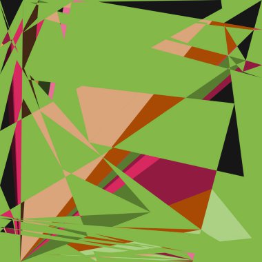 Geometrik soyutlama üretken sanat arkaplan çizimi