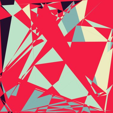 Geometrik soyutlama üretken sanat arkaplan çizimi