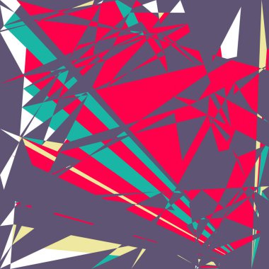 Geometrik soyutlama üretken sanat arkaplan çizimi