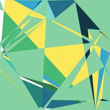 Geometrik soyutlama üretken sanat arkaplan çizimi