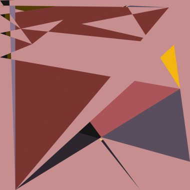 Geometrik soyutlama üretken sanat arkaplan çizimi