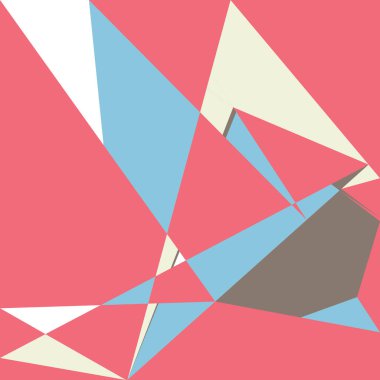 Geometrik soyutlama üretken sanat arkaplan çizimi