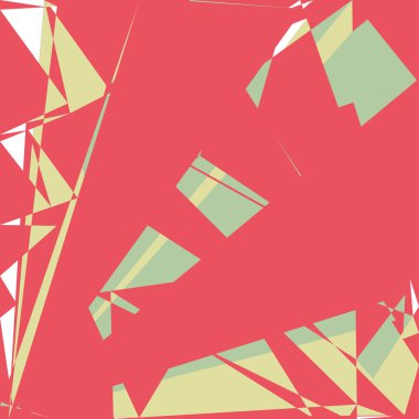 Geometrik soyutlama üretken sanat arkaplan çizimi