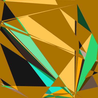 Geometrik soyutlama üretken sanat arkaplan çizimi