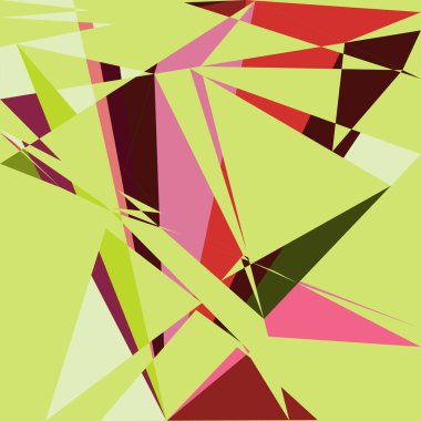 Geometrik soyutlama üretken sanat arkaplan çizimi