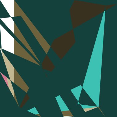 Geometrik soyutlama üretken sanat arkaplan çizimi