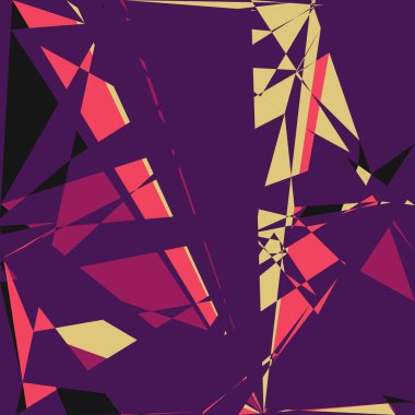 Geometrik soyutlama üretken sanat arkaplan çizimi