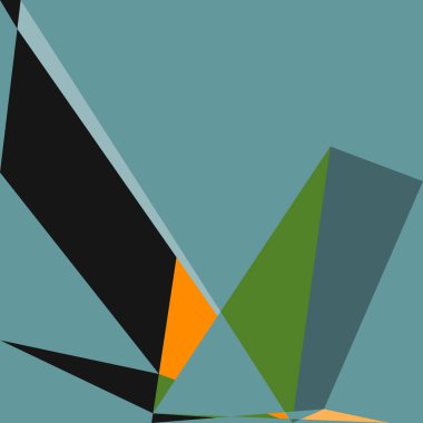 Geometrik soyutlama üretken sanat arkaplan çizimi